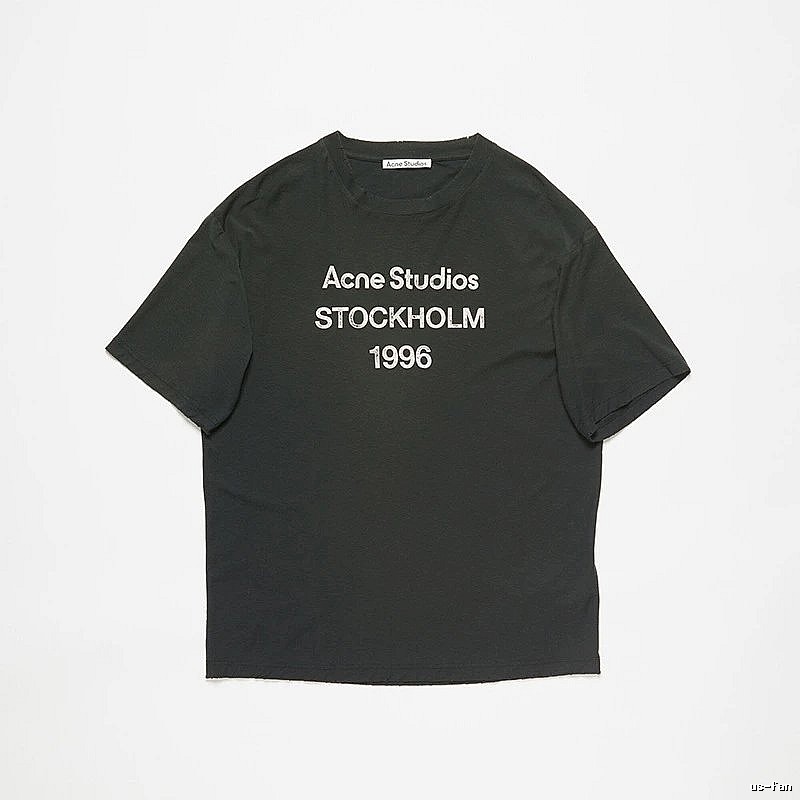 Acne Studios 2090-80 Black Style Ac908026 Stockholm Logo T-Shirt Daily Styling