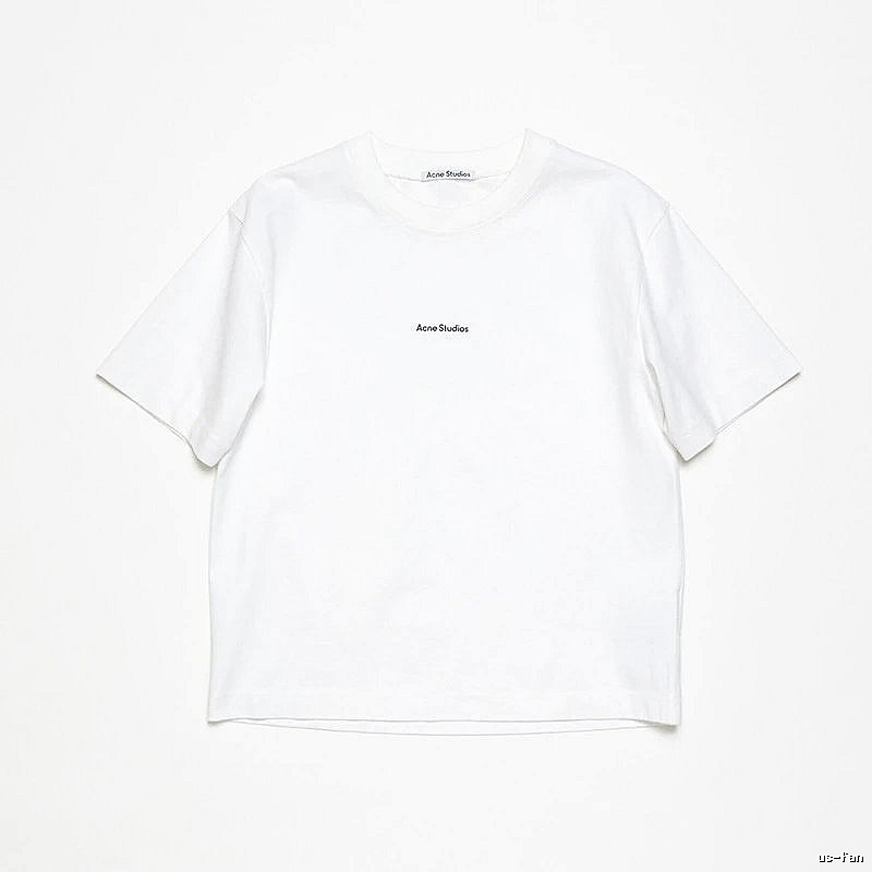 Acne Studios 2090-80 White Style Ac908042 Stockholm Logo T-Shirt Statement Graphic