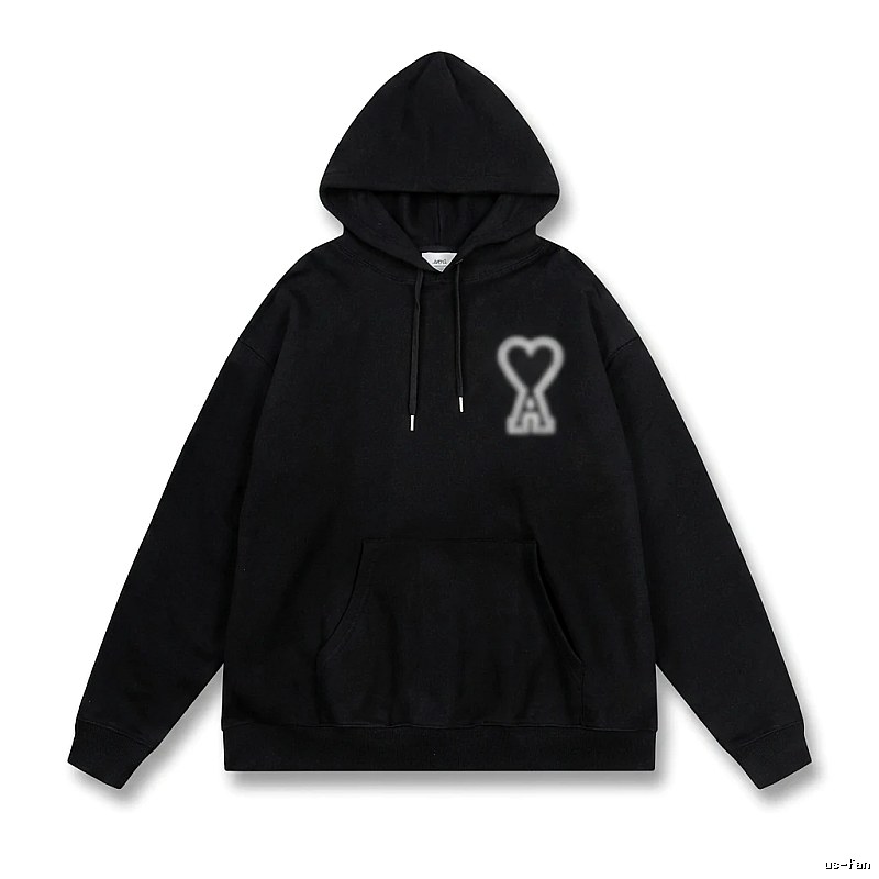 AMI Love Trendy Black Hoodie