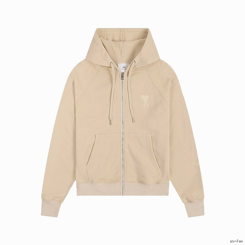 AMI minimalist style beige sweatshirt