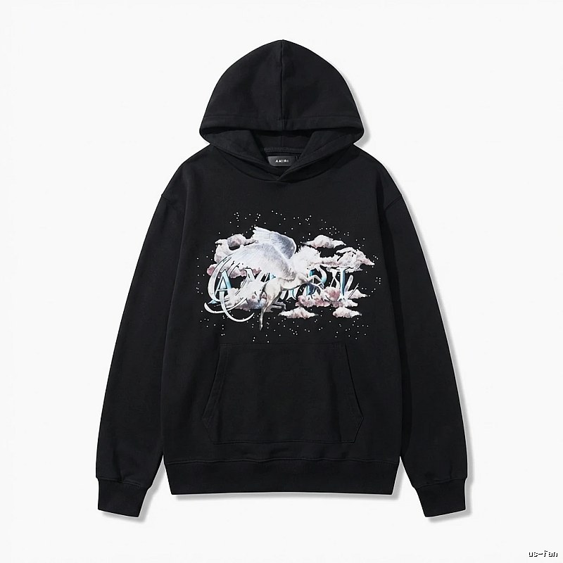AMIRI Printed Trendy Black Sweatshirt