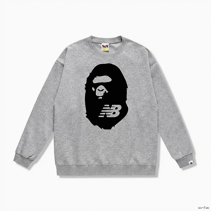 Bape Ape Head Grey Sweatshirt