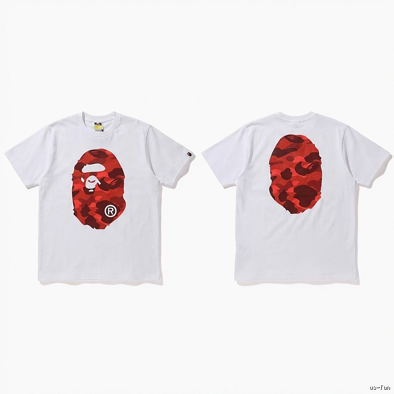 Bape camouflage style white T-shirt