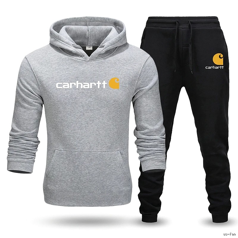 Carhartt casual gray and black sportswear set