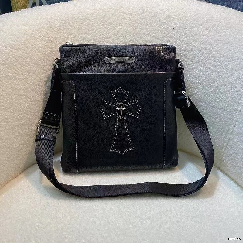 Chrome Hearts Black Crossbody Pouch Crossbody Bag for Daily Rotation