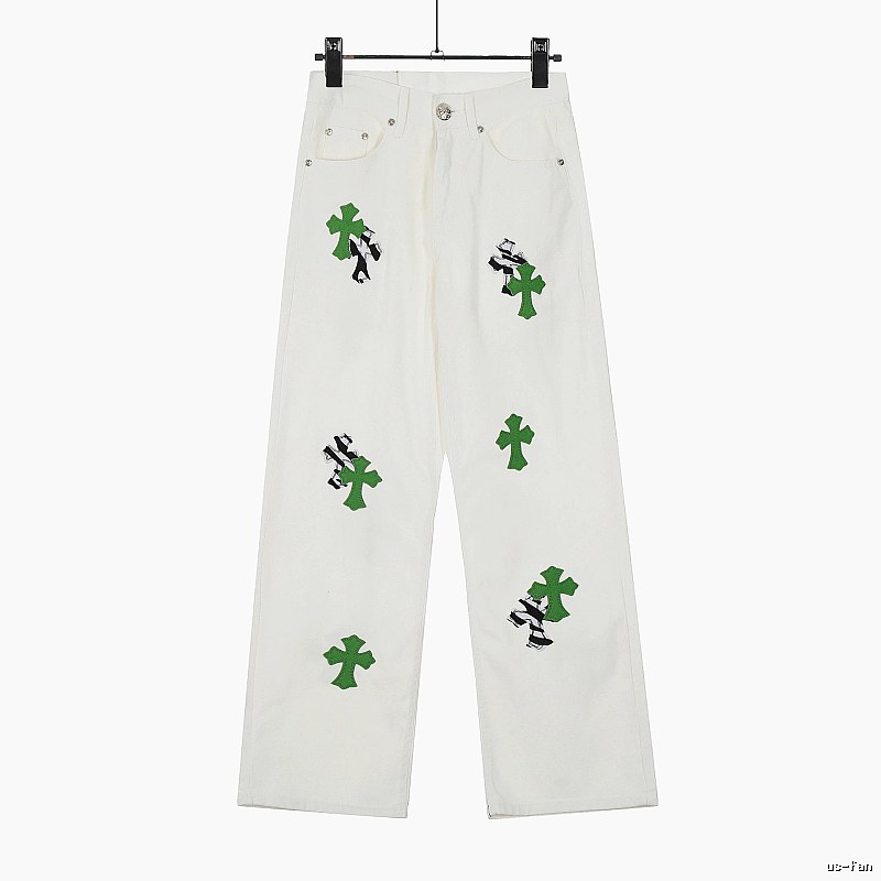 Chrome Hearts Travel Graphic jeans Light Denim Jeans with Modern Look