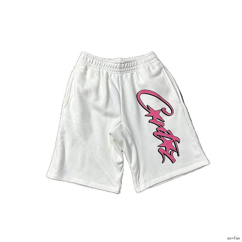 Corteiz trendy and cool style white shorts