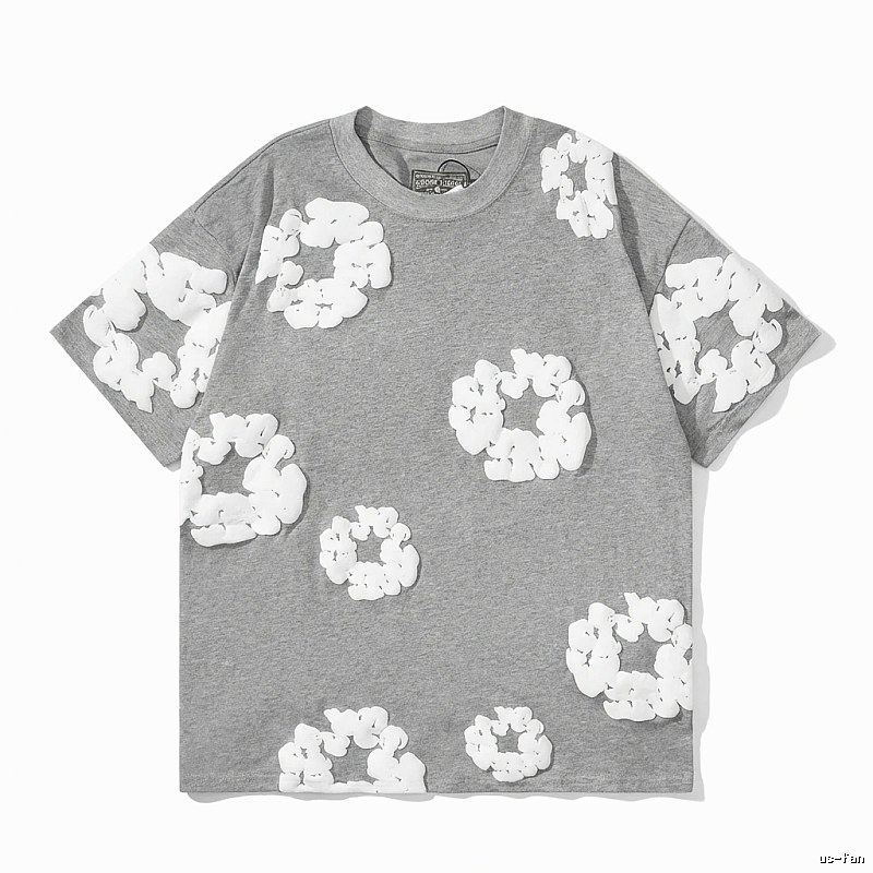 DENIM TEARS Flower Grey Short-sleeve