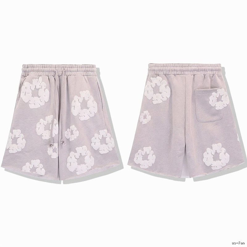 DENIM TEARS Printed Retro Style Shorts