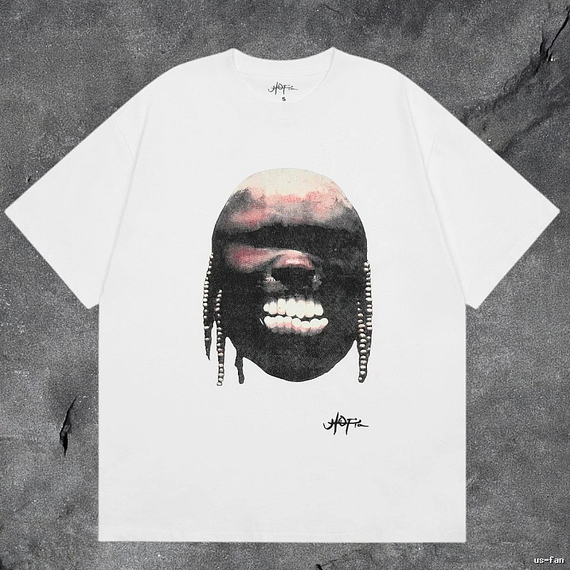 Denim Tears White Graphic T-Shirt Clean Colorway
