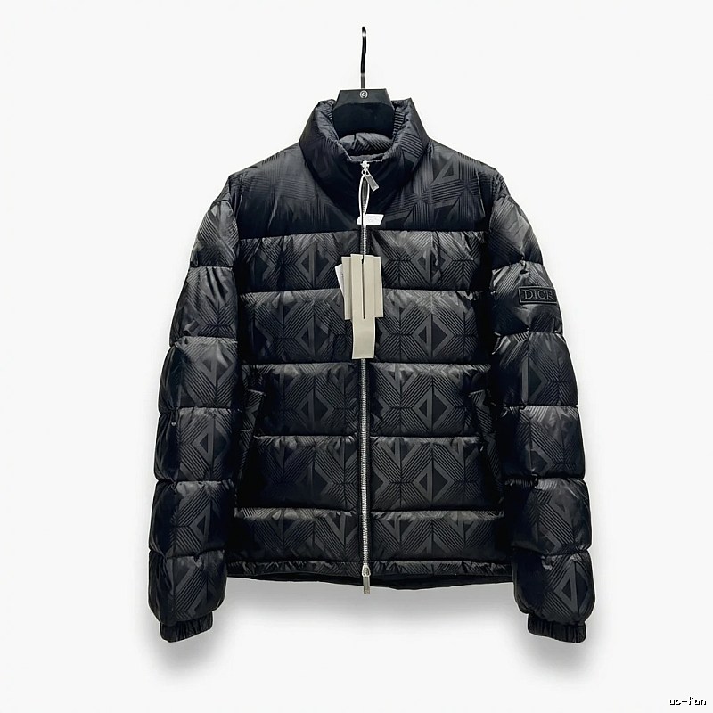 Dior diamond - checkered black down jacket