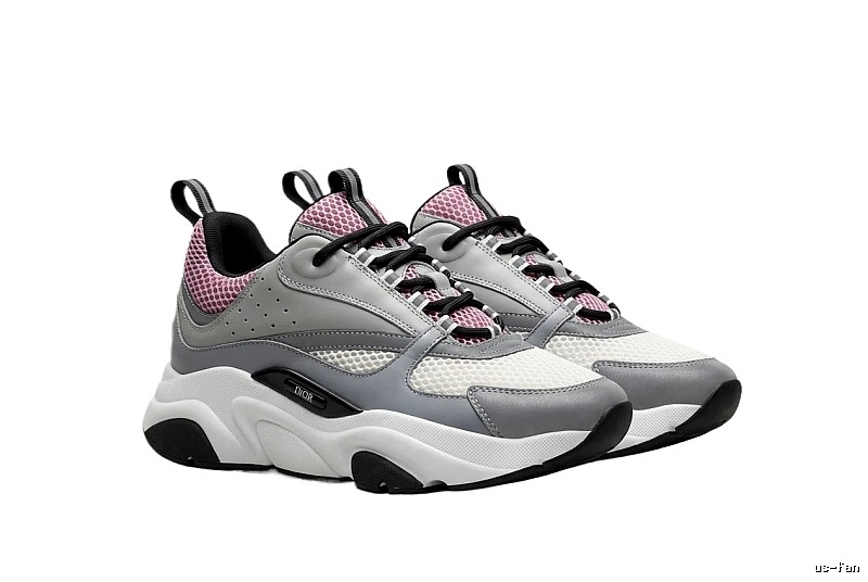 Dior retro-style gray-pink sports shoes