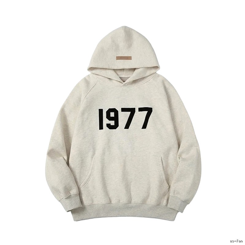 ESSENTIALS 1977 Style Light Grey Hoodie