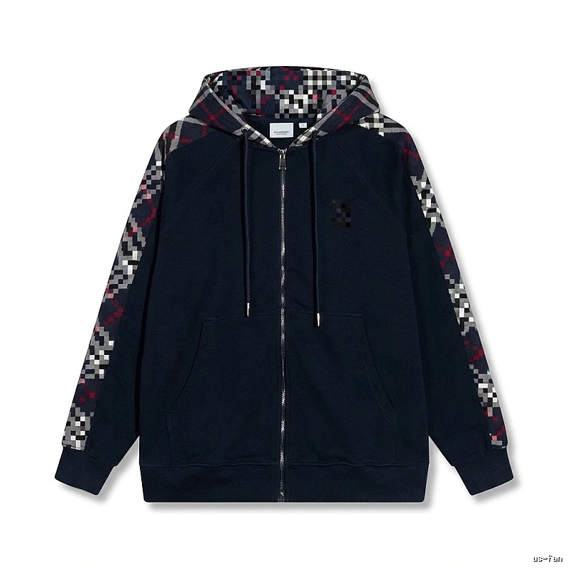 Other checkered patchwork style hoodie