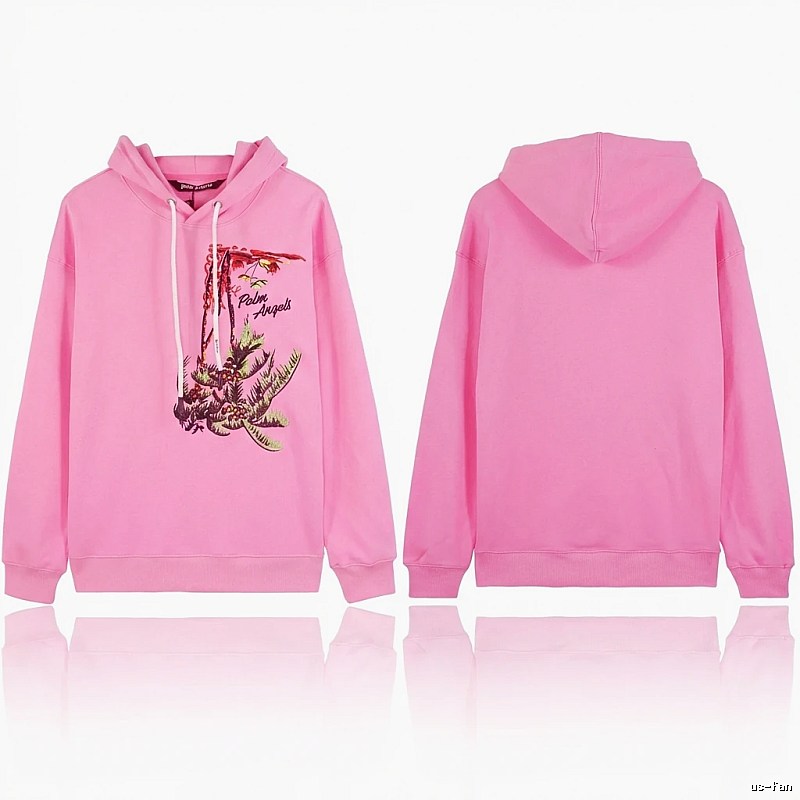 Palm Angels palm tree print pink sweatshirt