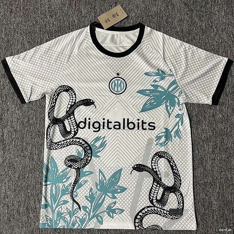Real Madrid Special-Style Look White Dragon Soccer Jersey Gift Ready