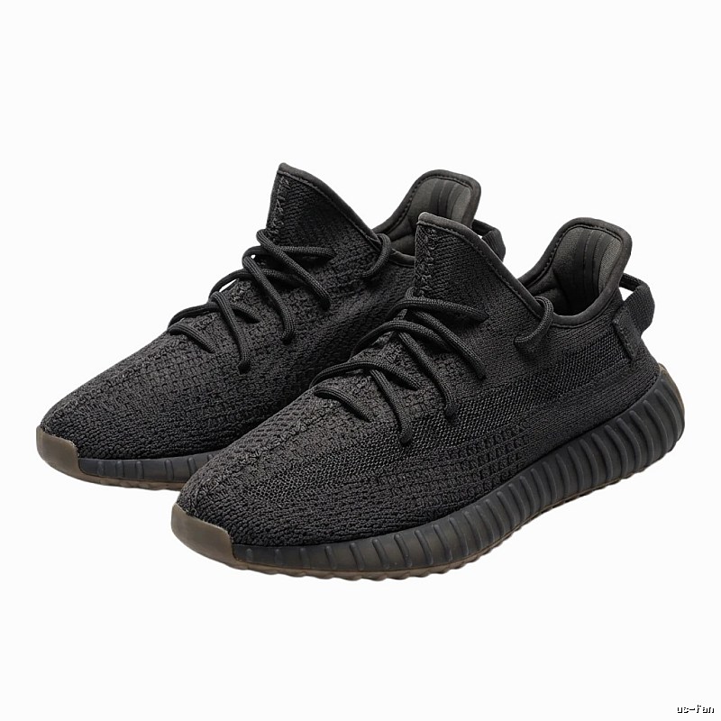 Simple-style black Yeezy 350 shoes
