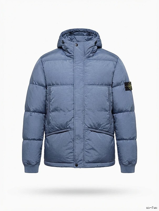 Stone Island series trendy brand light blue down jacket
