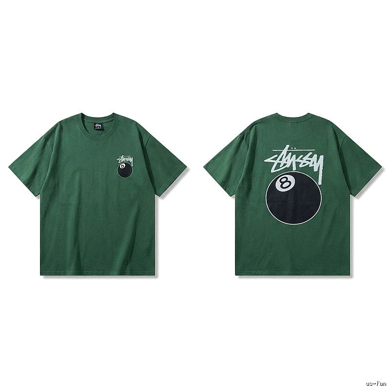 Stussy Black Eight Series Trendy and Cool Style T-shirt