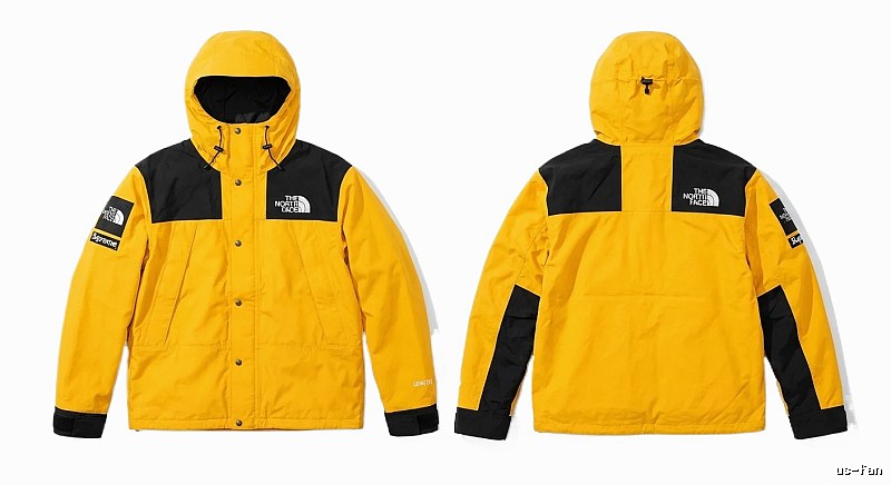 Supreme co-branded outdoor-style yellow coat