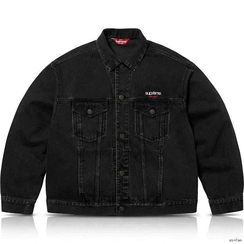 Supreme denim-style black jacket