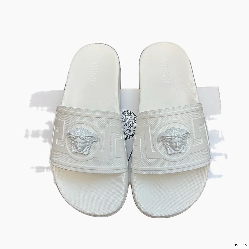 Versace Medusa Luxury Style White Slides